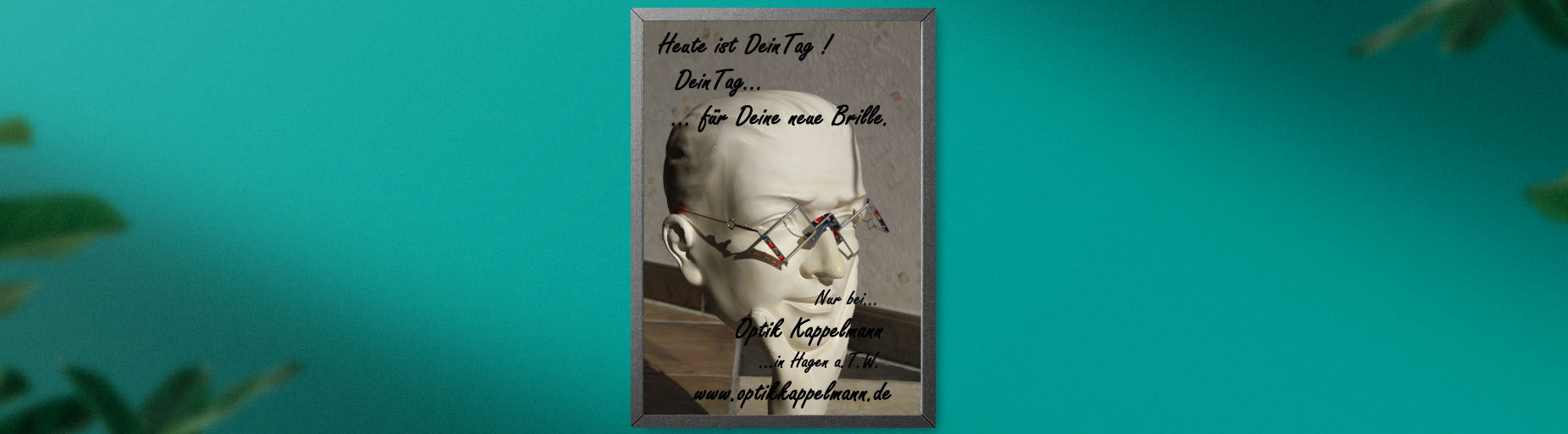 Büste mit Brille von Optik Kappelmann